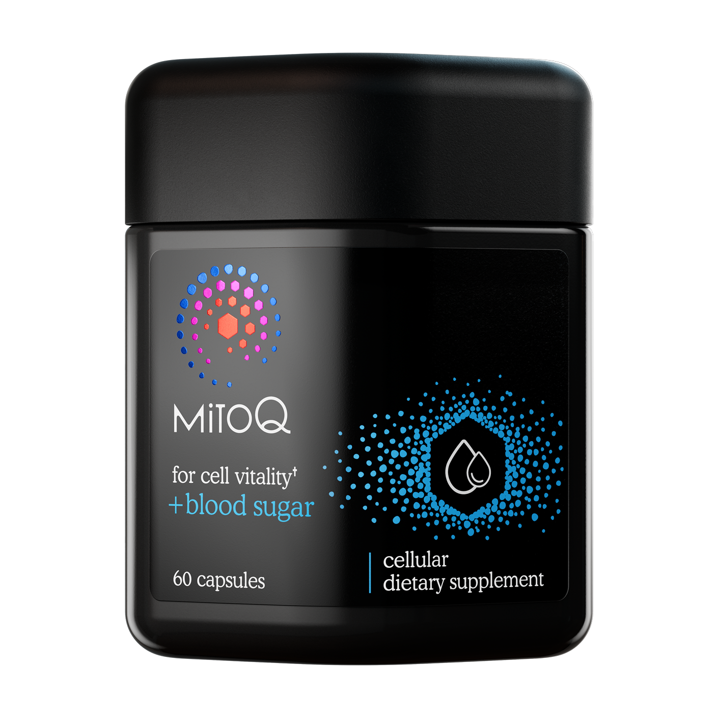 MitoQ +blood sugar bottle