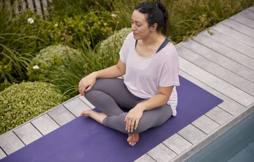 Woman meditating