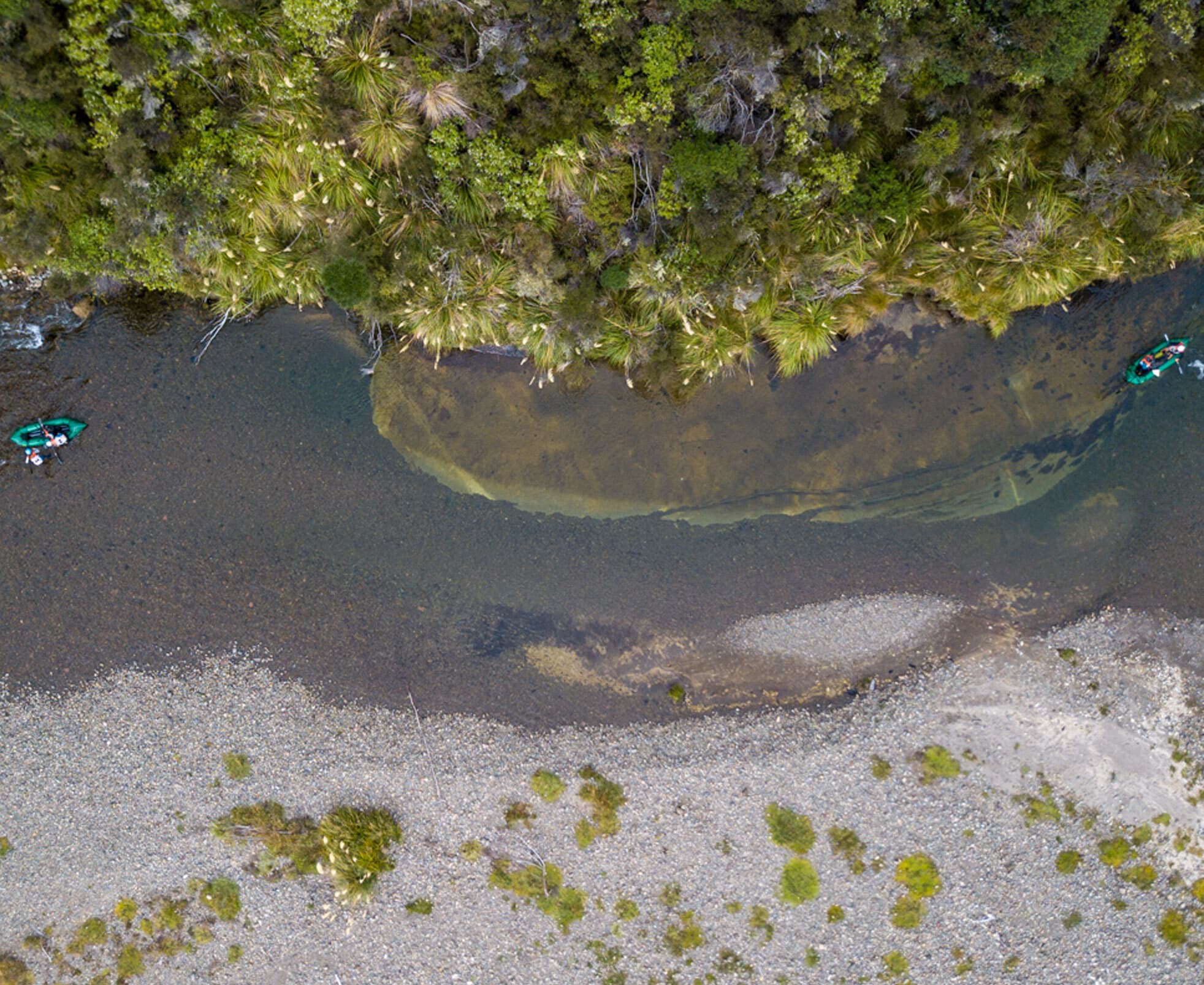 Kayaking through the NZ bush