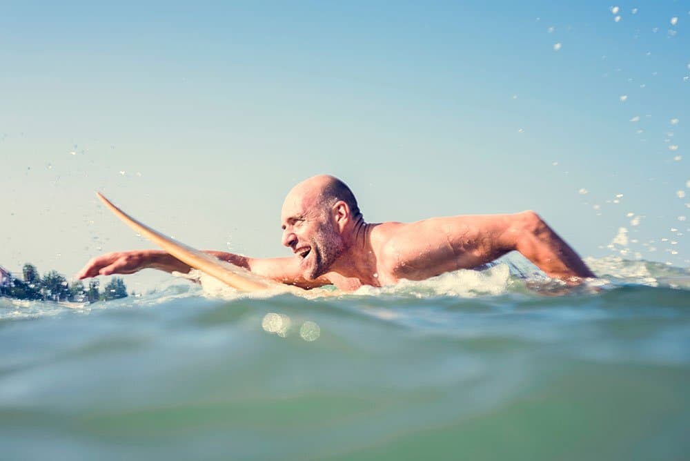 Man surfing
