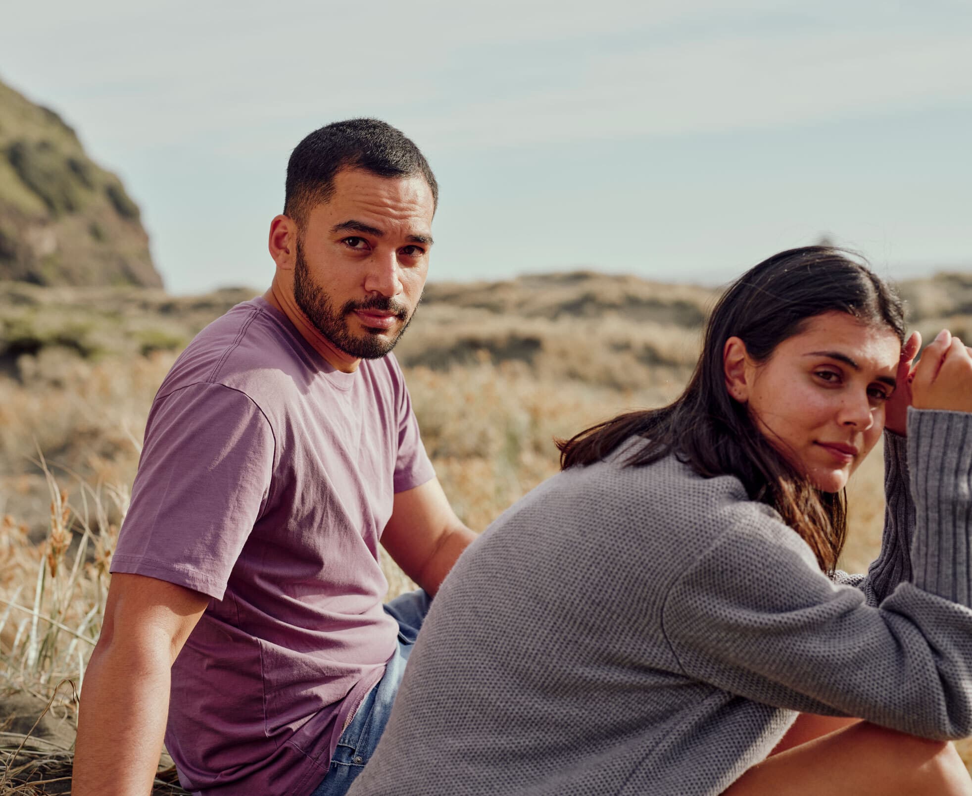 Man and woman on beach