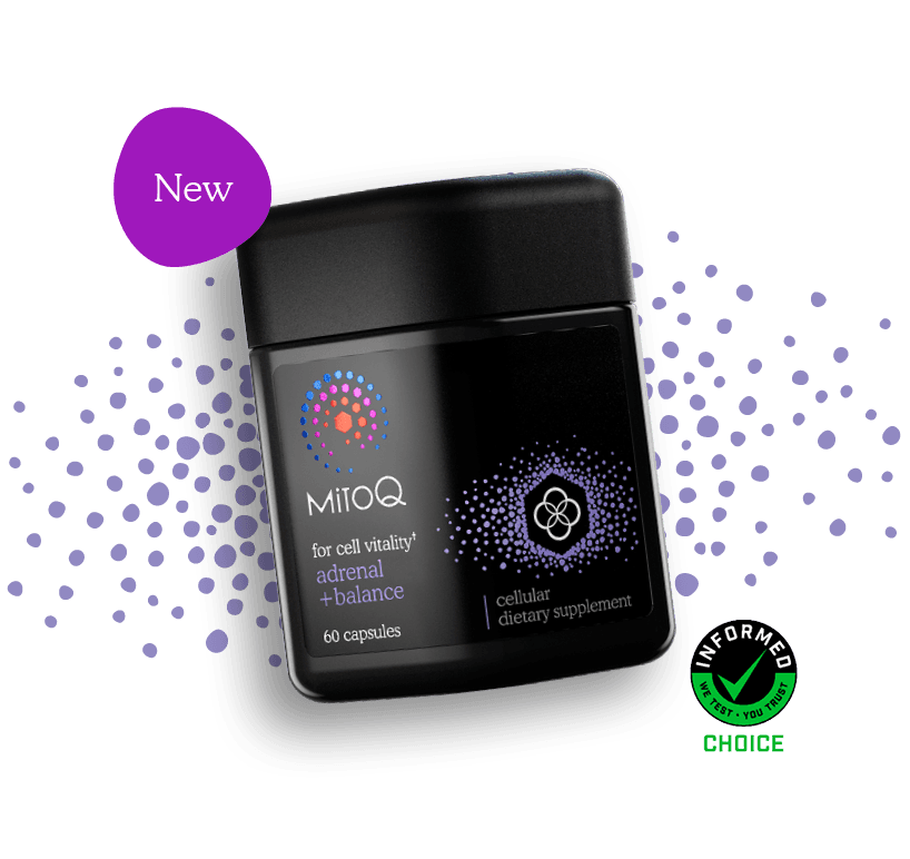 MitoQ adrenal +balance informed choice certified