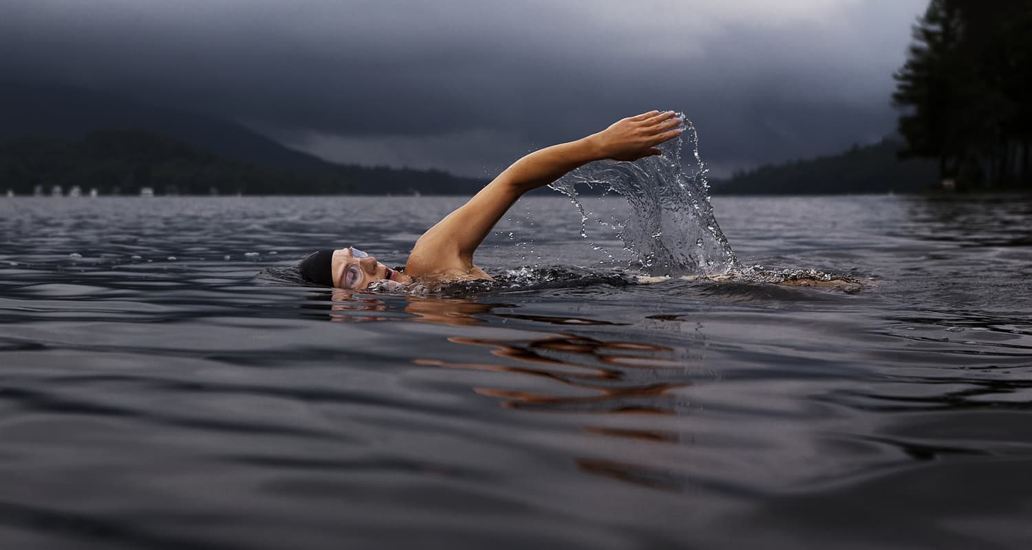Woman swimming
