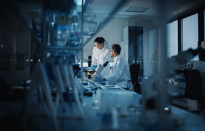 scientists in a lab