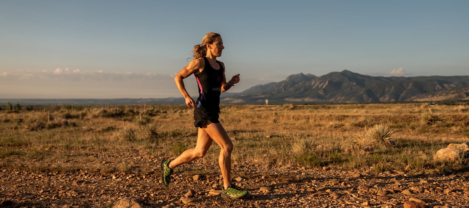 Rose Wetzel running outside