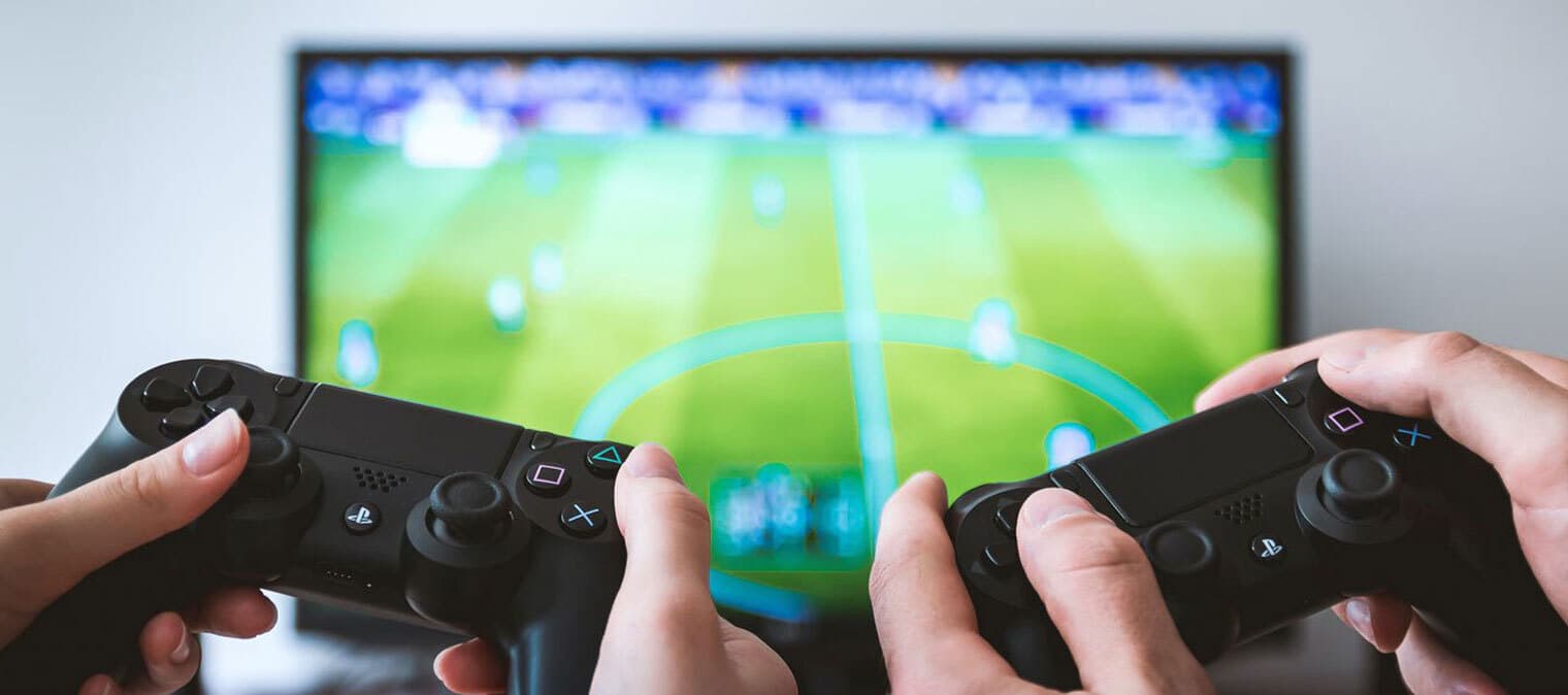 playing video games