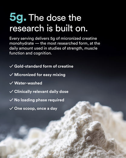Creatine supplement 5g dose